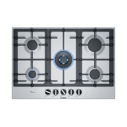 Bosch PCQ7A5B90 5 Gas Stainless Steel Hob - 75 CM