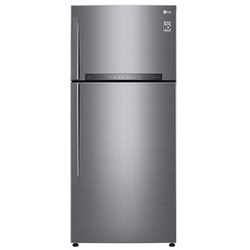 LG GL-H602HLHU Refrigerator, Top Mount Freezer, 410L – Silver