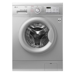 LG FH4G7TDY5 Front Load Washing Machine, 8KG, DD, Steam - Silver